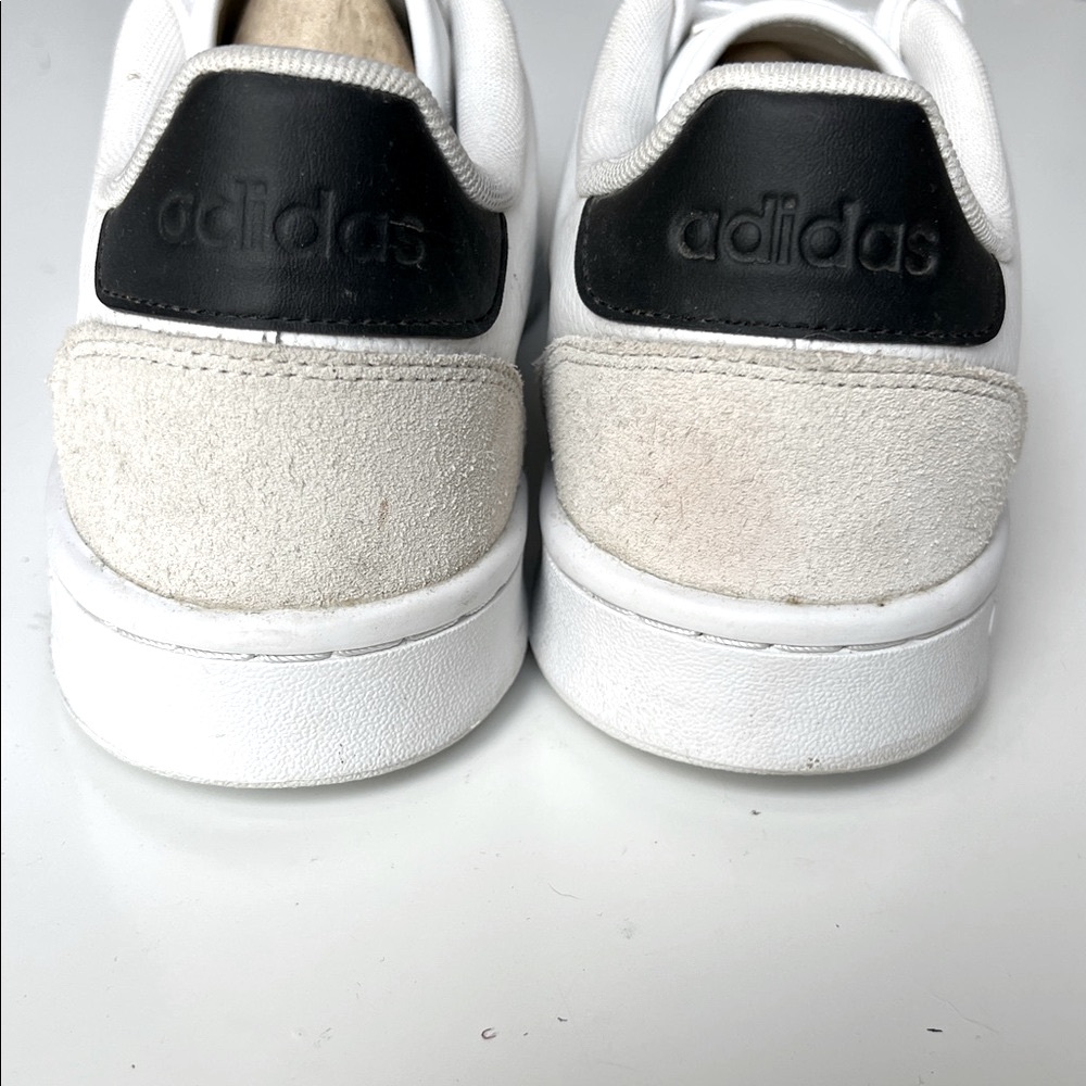 Adidas Grand Court SE Cloud White/Black/Orbit Grey 3 Stripe Leather Suede 11 - Picture 4 of 13